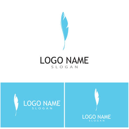 Feathers Logo Template vector symbolのイラスト素材