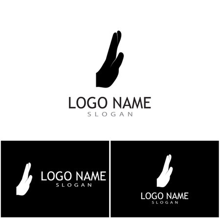 Vector Cartoon Hand Sign. Comics Clip artのイラスト素材