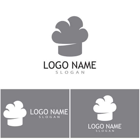 hat chef logo template vector illustrationのイラスト素材