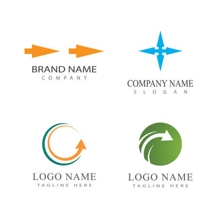 Arrow vector illustration icon Logo Template designのイラスト素材