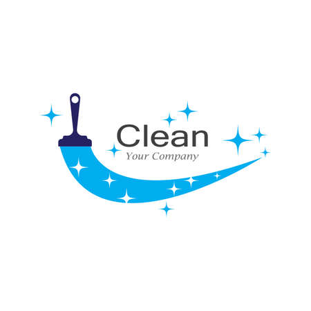 cleaning clean service icon vector templateのイラスト素材