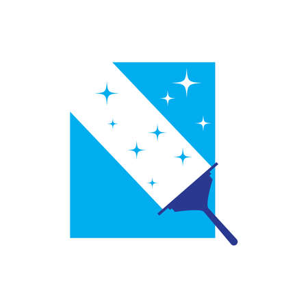 cleaning clean service icon vector templateのイラスト素材