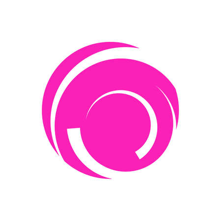 Circle vector flat design templateのイラスト素材