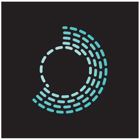 Circle vector flat design templateのイラスト素材