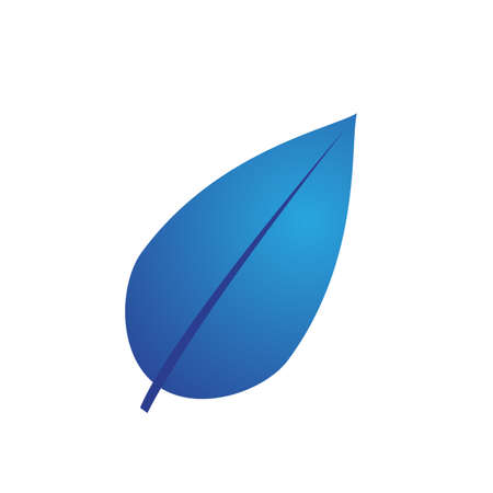 Green leaf illustration nature logo design
