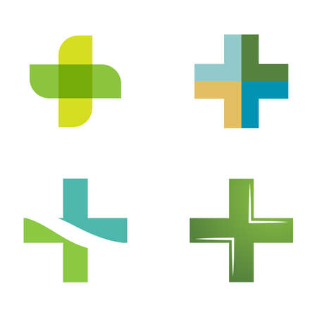 Medical Cross illustration Logo template vector designのイラスト素材