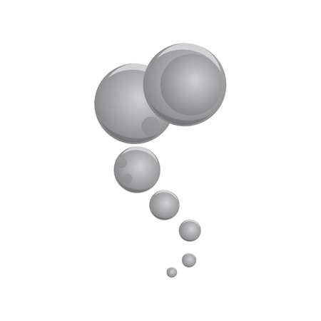 Natural realistic bubble illustration vector designのイラスト素材