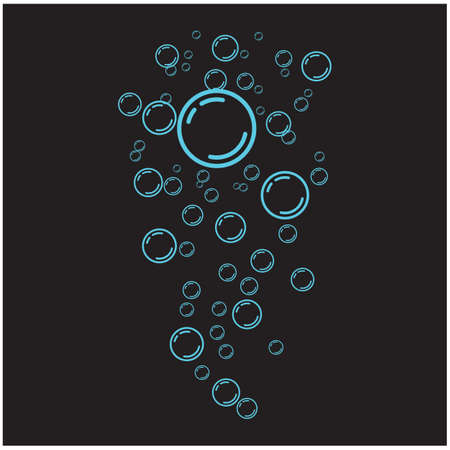 Natural realistic bubble illustration vector designのイラスト素材