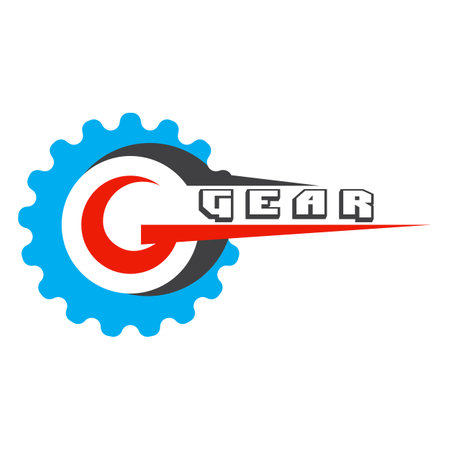 Gear Logo Template vector icon illustration designのイラスト素材