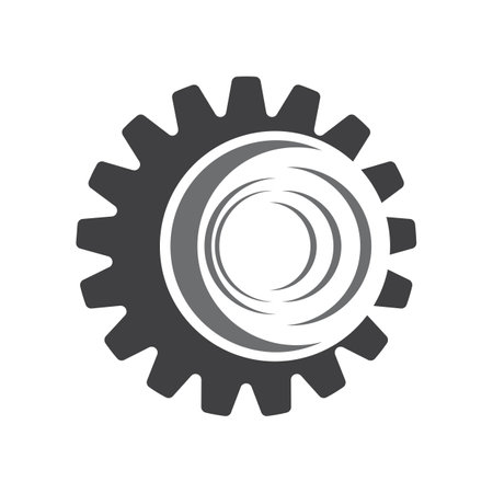 Gear Logo Template vector icon illustration designのイラスト素材