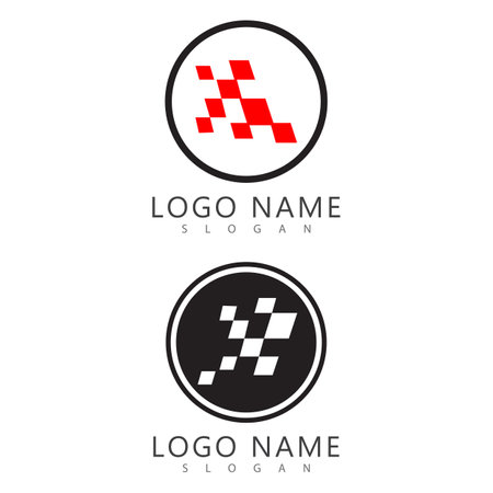 Race flag icon, simple design illustration vectorのイラスト素材