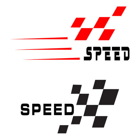Race flag icon, simple design illustration vectorのイラスト素材