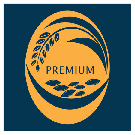 Wheat Logo template vector illustration designのイラスト素材