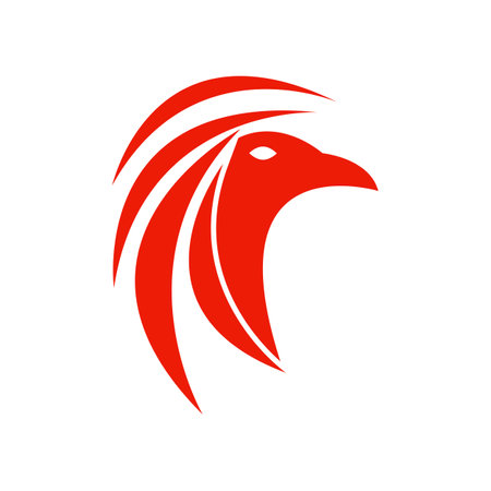 Feather ilustration logo vector template designのイラスト素材
