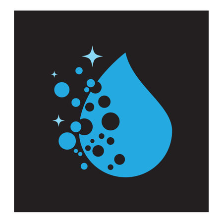 Water drop illustration logo vector designのイラスト素材