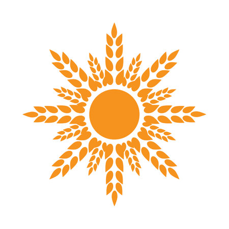sun ilustration logo vector icon templateのイラスト素材