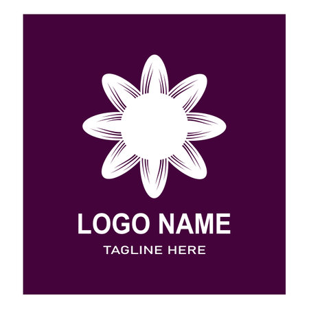 Beauty Florist Botanical Flower Vector Designのイラスト素材