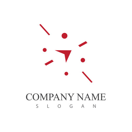 Compass Logo Template vector icon illustration designのイラスト素材