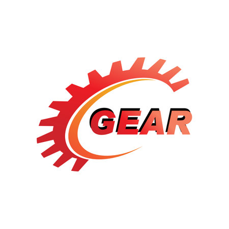 Gear Logo Template vector icon illustration designのイラスト素材