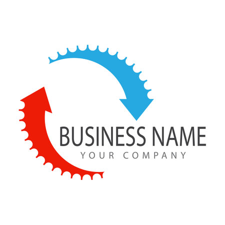 Gear Logo Template vector icon illustration designのイラスト素材