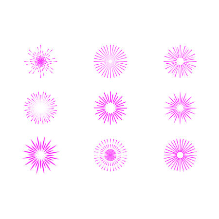 sun ilustration logo vector icon templateのイラスト素材