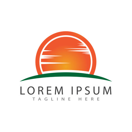 Sun Vector illustration Icon Logo Template and symbolのイラスト素材