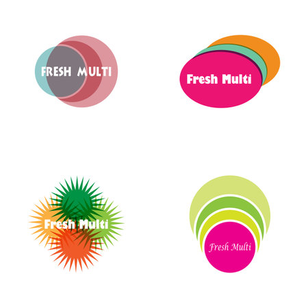 Fresh logo icon and symbol vector flat design templateのイラスト素材