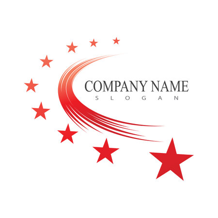 Star Logo illustration vector and symbol designのイラスト素材