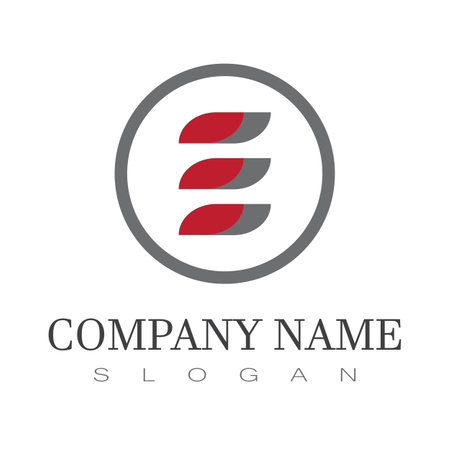 E Letter Logo Business  Vector and symbol designのイラスト素材