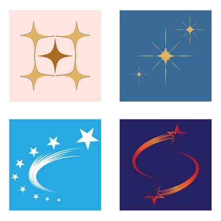 Star Logo illustration vector and symbol designのイラスト素材