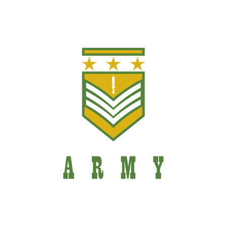 Army logo vector military template symbol designのイラスト素材