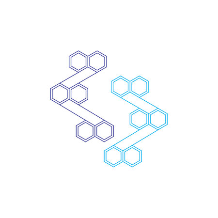 Molecule logo vector symbol template