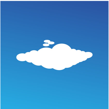 Cloud blue sky illustration vector flat element designのイラスト素材