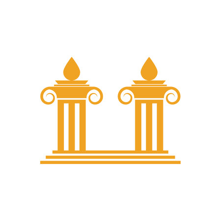 Column logo vector template symbol element designのイラスト素材