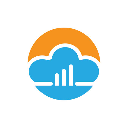 Cloud logo vector template symbol designのイラスト素材