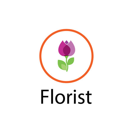 Beauty Florist botanical flower vector designのイラスト素材