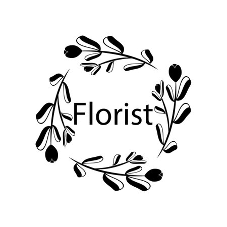 Beauty Florist botanical flower vector designのイラスト素材