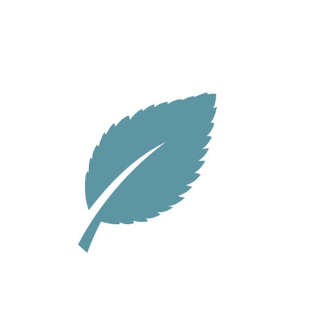 Mint leaf logo vector template symbol designのイラスト素材