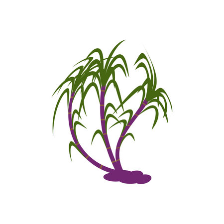 Sugarcane logo vector template symbol designのイラスト素材