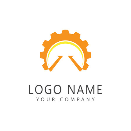 Gear logo vector template symbol designのイラスト素材