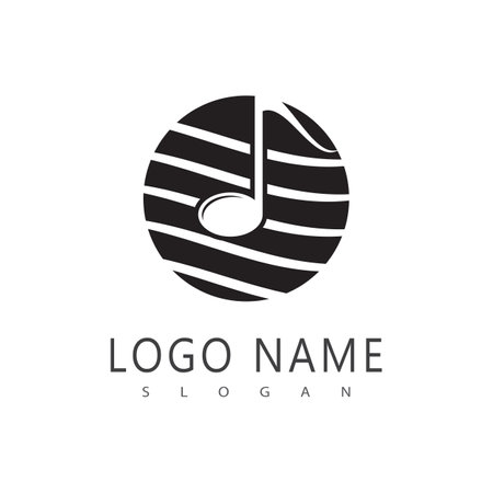 Music note Icon Vector illustration designのイラスト素材