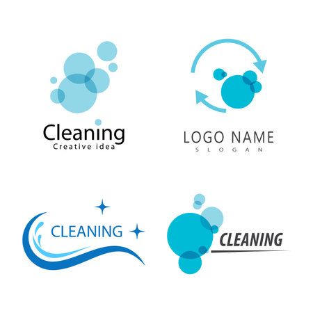Cleaning logo vector template symbol designのイラスト素材