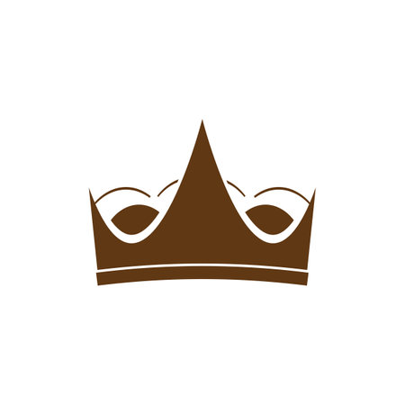 Crown Logo Template vector icon illustration designのイラスト素材