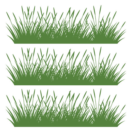 Grass logo vector template element and symbolのイラスト素材
