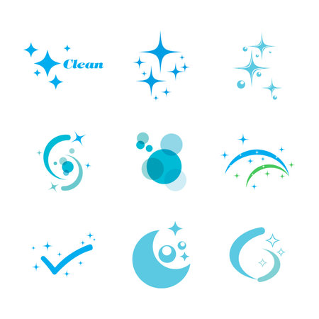Cleaning logo vector template symbol designのイラスト素材