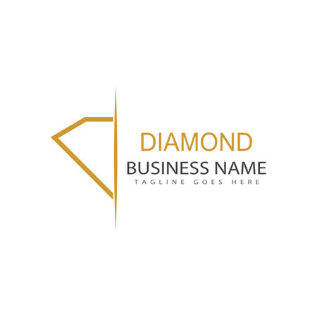Diamond logo vector template and symbolのイラスト素材