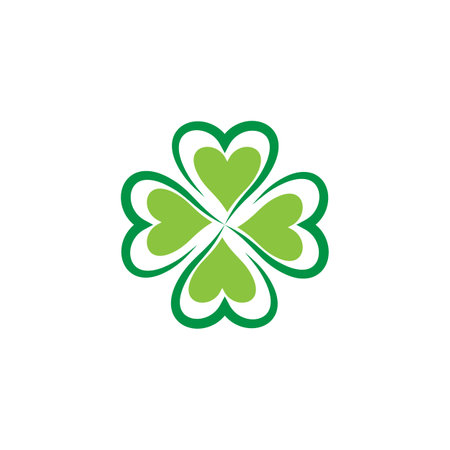 Clover logo vector template nature and symbolのイラスト素材