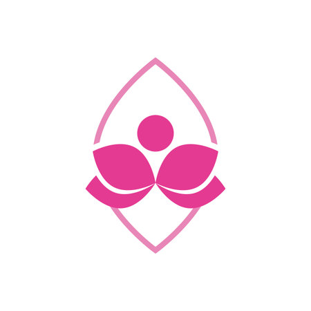 Beauty Vector lotus flowers design logo Template iconのイラスト素材
