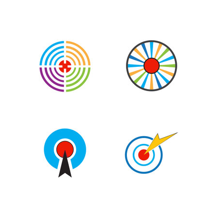 Target icon vector ilustration templateのイラスト素材
