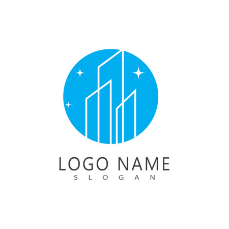 Modern City skyline vector illustration in flat designのイラスト素材